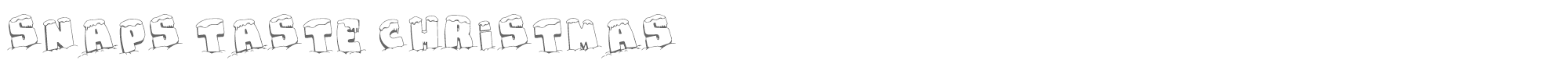 Snaps Taste Christmas Snaps Taste Christmas.otf font preview
